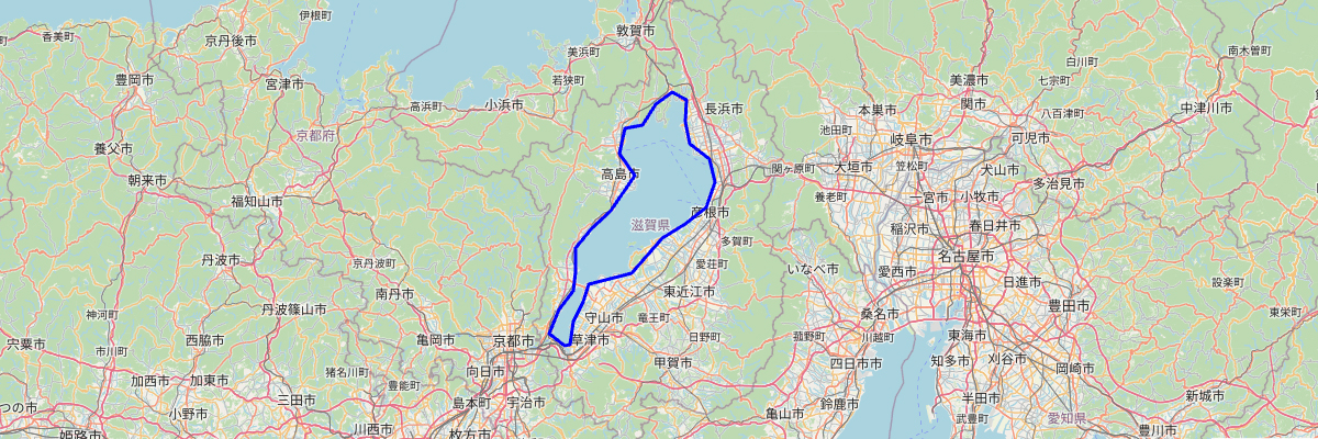 ビワイチコース図