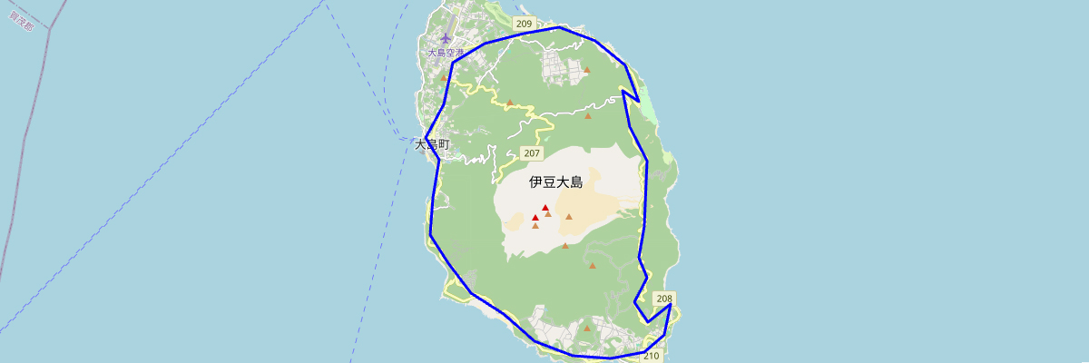 武蔵境駅〜伊豆大島一周