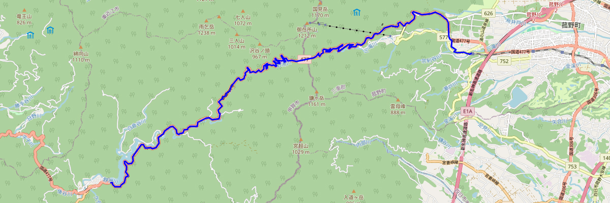 鈴鹿スカイラインコース図